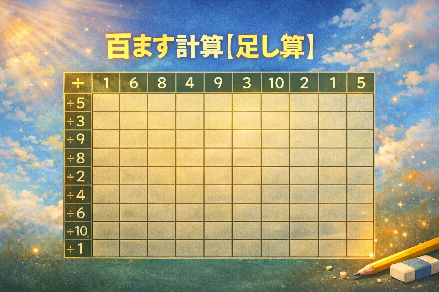 百ます計算足し算